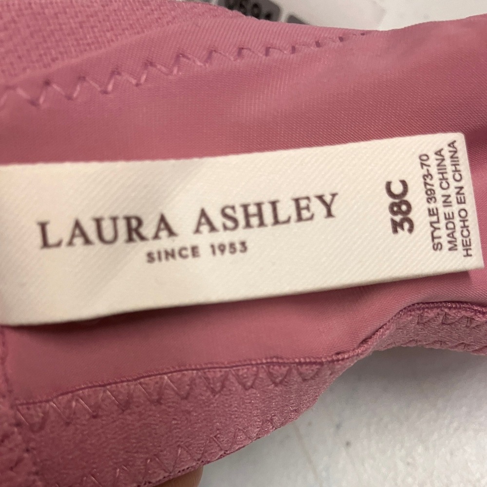 Laura Ashley Womens‎ 38C Pink Underwire Molded Cup T-Shirt Bra 3973-70 - Picture 6 of 8